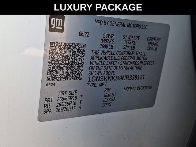 2022 Chevrolet Tahoe LT