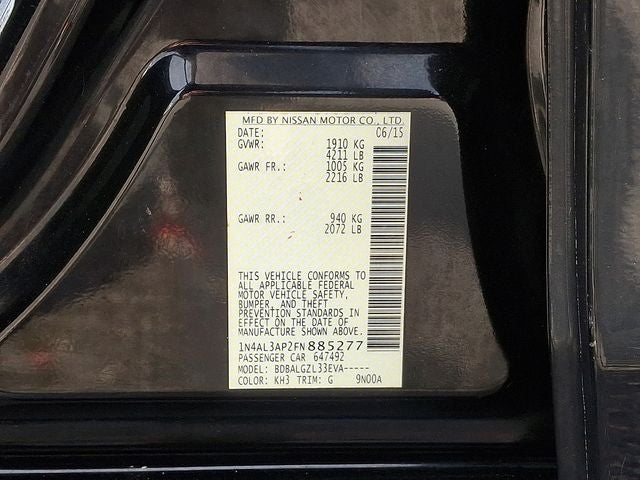 2015 Nissan Altima 2.5 S