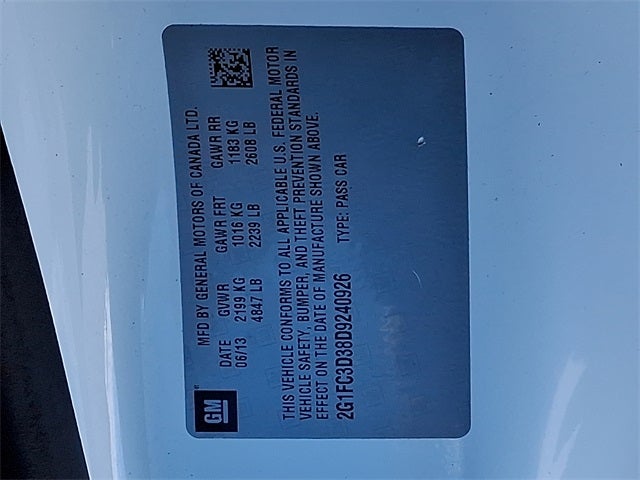 2013 Chevrolet Camaro 2LT 2LT