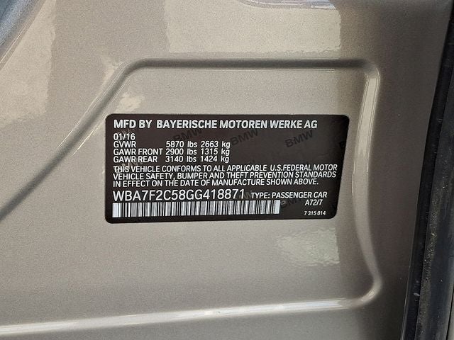 2016 BMW 7 Series 750i xDrive